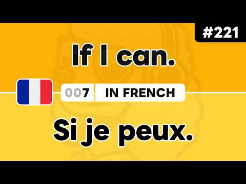 Learn ‘If I ~’ in French 🇫🇷 Daily Beginner Phrases (Ep. #221)