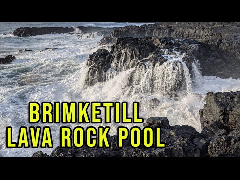 Brimketill Lava Rock Pool Walking Tour | Iceland 2021 [4K]