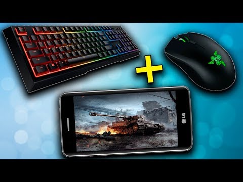 Клавиатура и мышь в WoT BlitZ на Android смартфоне 📱 Демонстрация возможностей при игре в танки