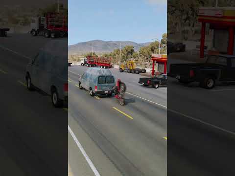 Realistic Highway Car Crashes #49