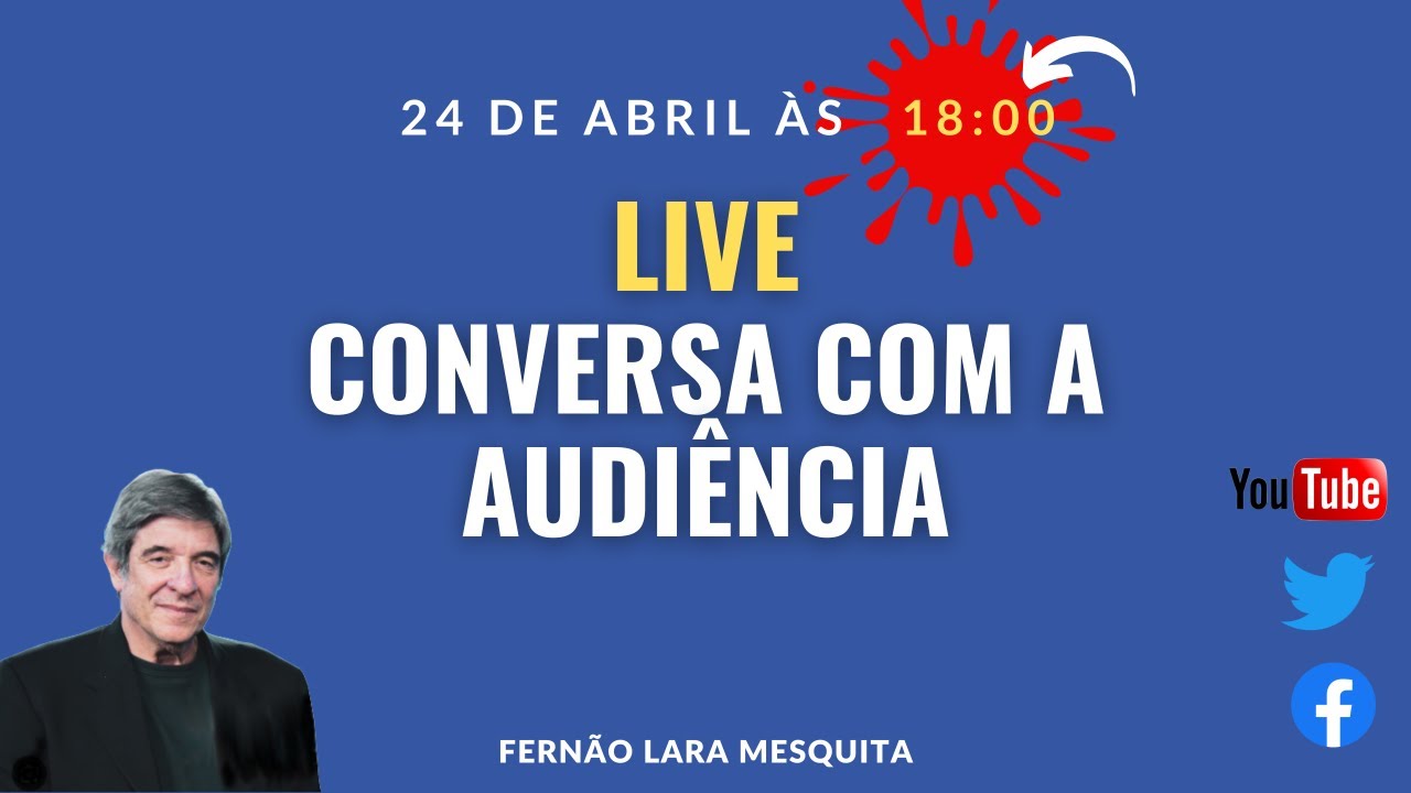 24/04/24 - LIVE - CONVERSA COM A AUDIÊNCIA