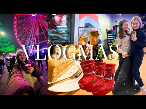decorating the Christmas tree | Warsaw fair, mug and mulled wine | pilates and solo date | Vlogmas