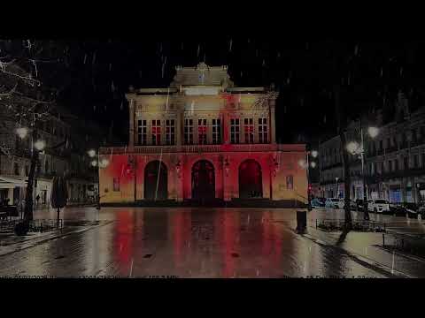 Béziers pluvieux 4K