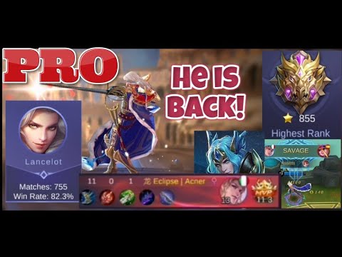 Lancelot is op? Ex top 3 GLOBAL is checking it in s11. Amazing Savage 😈. Pro, Mythical gameplay MLB