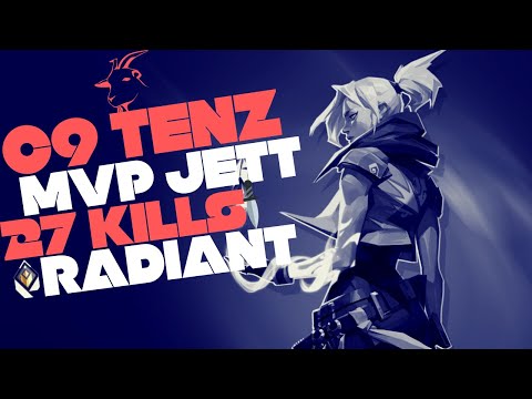 C9 TENZ AMAZING MVP JETT GAMEPLAY ON HAVEN - VALORANT