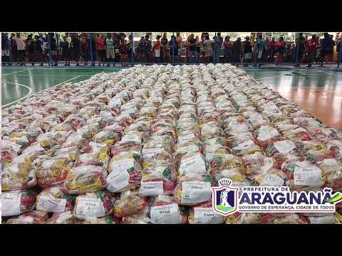 A prefeitura de Araguanã MA  Realizou entrega de sextas básicas e peixes para a população 