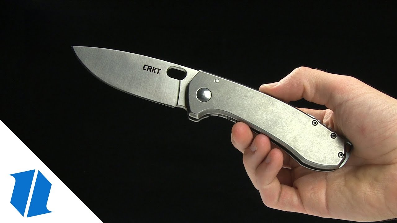 CRKT Vox Amicus Frame Lock Knife SS (3.375" Stonewash) 5445