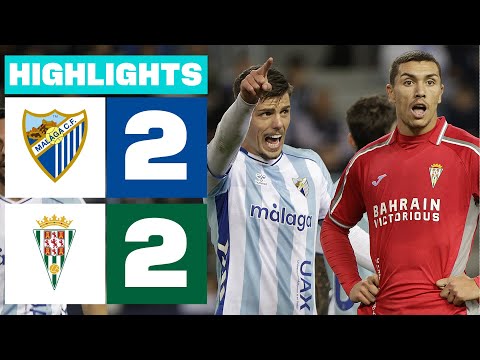 MÁLAGA CF 2 - 2 CÓRDOBA CF | RESUMEN LALIGA HYPERMOTION