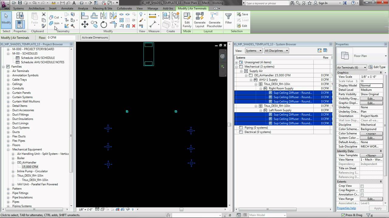 How to Model Duct Systems in Revit MEP 2013