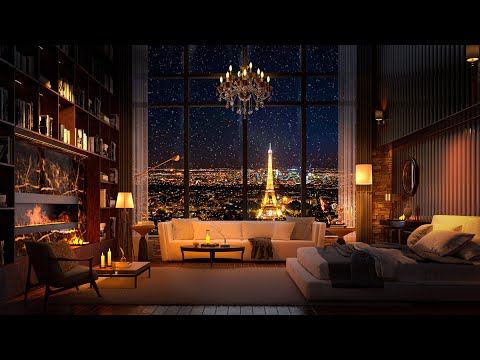 Smooth Piano Jazz for a Cozy Night in Your Apartment 🌙 Parisian Elegance - Relax, Study and Sleep