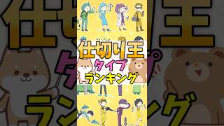 【16TYPE】仕切り王ランキング #mbti #16パーソナリティ #shorts #ランキング