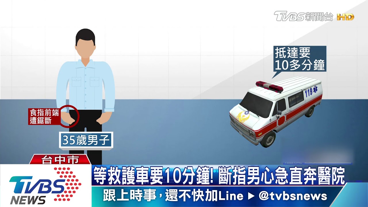 「電鋸割斷指」搶時間 男就醫途中找警幫忙