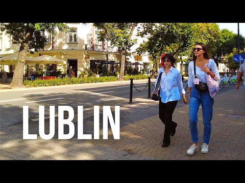 Walking in Lublin, Poland along Krakowskie Przedmiescie / Spacer w Lublinie, Polska