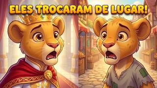 O Príncipe e o Pobre 🦁 Eles trocaram de lugar! História Infantil Completa com Músicas