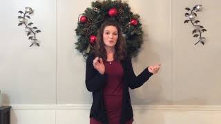 Go tell it on the mountain by Sara Evans in ASL