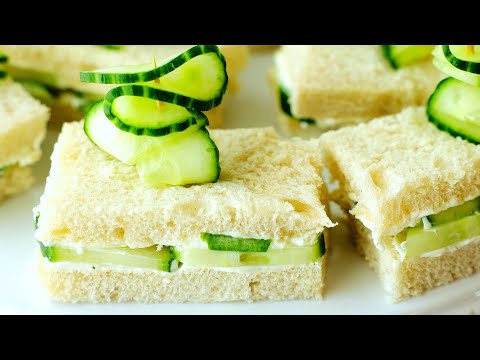 Cucumber and Cream Cheese Sandwich
