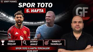 SPOR TOTO 5.HAFTA TAHMİNLERİ | 36 MİLYONU 1 KİŞİ ALDI #sportoto #sport