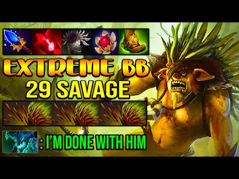 EXTREME BRISTLE BACK 29 SAVAGE - NOTHING CAN STOP THIS MAN - CRAZY TEAM FIGHT - DOTA 2 GAMEPLAY