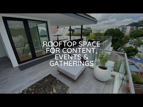 Rooftop Space for content, events & gatherings. Near Beauty World. Showcase.