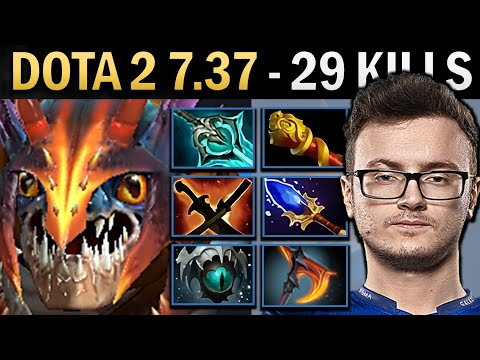 Slark Gameplay Miracle with Skadi and 29 Kills - Kez Dota