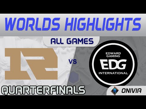 RNG vs EDG Highlights ALL GAMES Quarterfinals Worlds 2021 Playoffs Royal Never Give Up vs EDward G