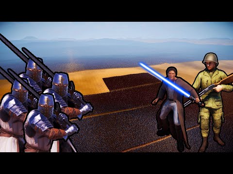 20 MILLION HEAVY KNIGHTS vs 200,000 JEDI KNIGHTS + 200,000 AMERICAN SOLDIER SHOTGUN | UEBS 2