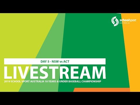 🔴 2019 SSA 18 Years & Under Baseball Championship Livestream - Day 5 (NSW vs ACT)