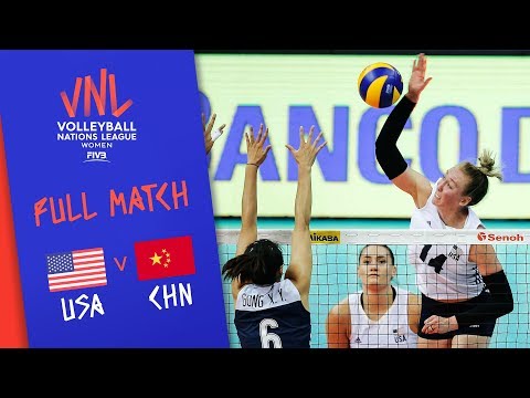 Волейбол USA v China — Full Match — Semi Final | Women's VNL 2018