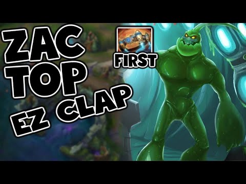 CARRYING AN ACTUAL 4V5 WITH ZAC TOP *NOT CLICKBAIT* - League of Legends