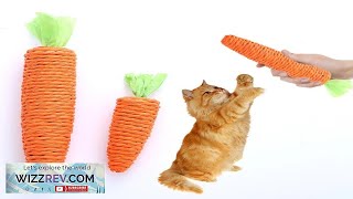 Cat Toy Carrot Sound Pet Products Bite Resistant Paper Rope Scratcher Clean