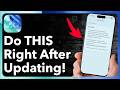 IOS 26 4 Do This IMMEDIATELY After You Update