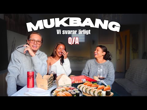 Ärlig MUKBANG Q/A!! + Elin och Linus