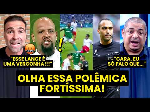 “FOI ESCANDALOSO ESSE LANCE!!! Até o FELIPE MELO FALOU na GLOBO que…” POLÊMICA | PALMEIRAS x INTER