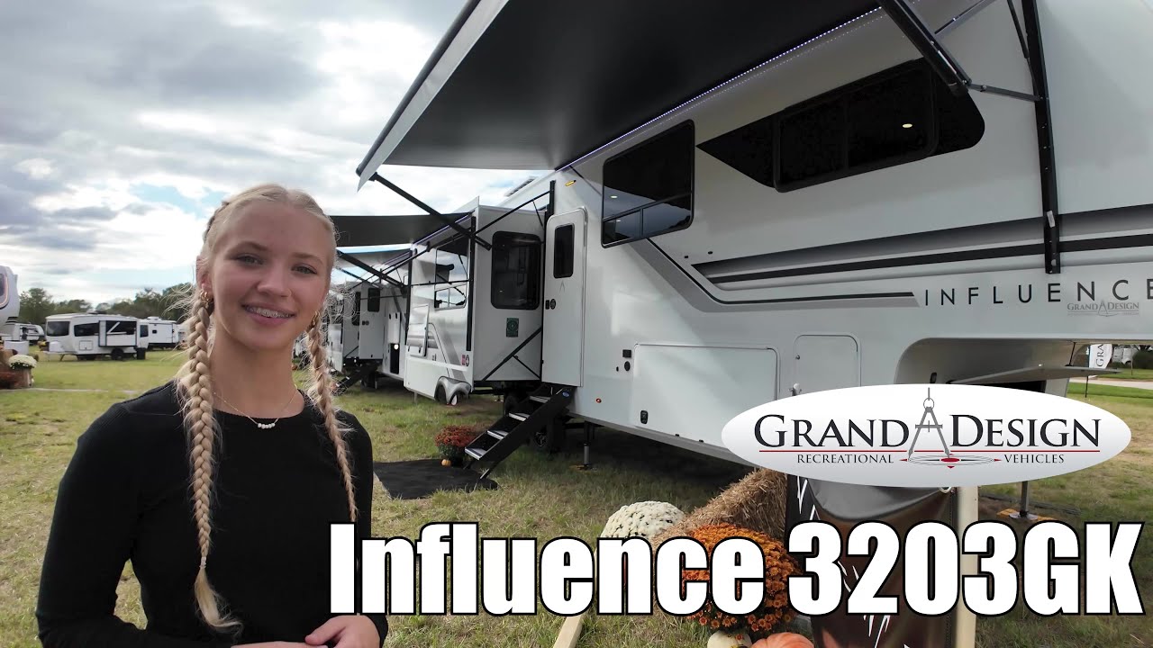 A photo of this 2026 Grand Design Influence 3203GK