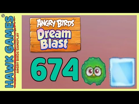 Angry Birds Dream Blast Level 674 - Walkthrough, No Boosters