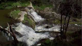 preview picture of video 'Hilda Falls after recent rainfall in August. Drive by on a Hirail.'
