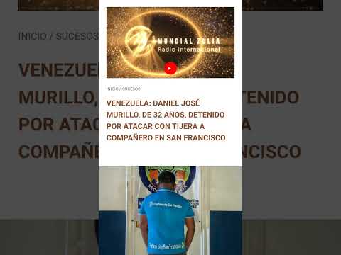DANIEL JOSÉ MURILLO, DE 32 AÑOS, DETENIDO POR ATACAR CON TIJERA A COMPAÑERO EN SAN FRANCISCO