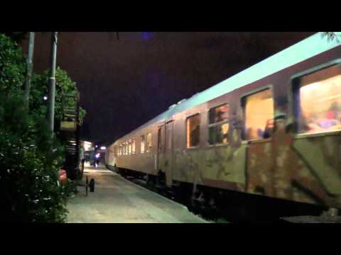 Greek railways, 1989 built AEG DMU on local train 1510 leaving Athens