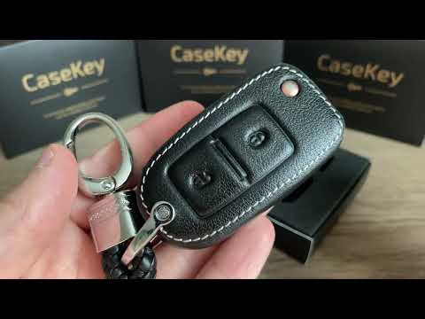 Кожаный чехол для ключа Skoda - фото 1 - id-p1420009145