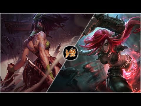 Akali vs Katarina Full Build Fights (Patch 8.18)