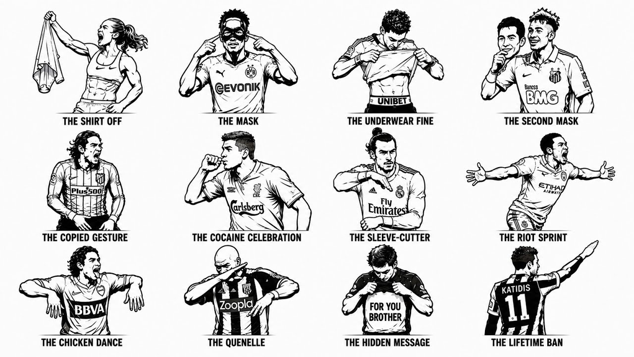 Every Banned Celebration in Football Explained in 6 Minutes