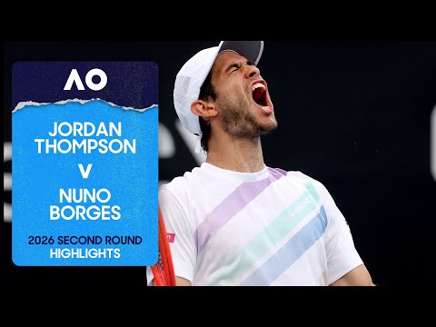 Jordan Thompson v Nuno Borges Highlights | Australian Open 2026 Second Round