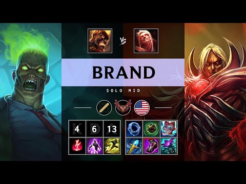 Brand Mid vs Vladimir - NA Grandmaster Patch 25.17