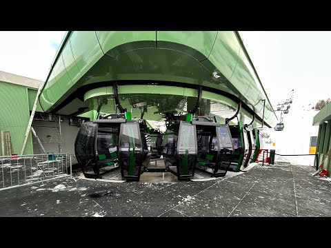 RISALITA INTEGRALE INVERNALE DELLA NUOVA CABINOVIA LEITNER ( N. 124 ) LEZUO - BELVEDERE 