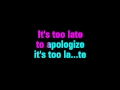 Apologize One Republic Feat. Timbaland Karaoke ...