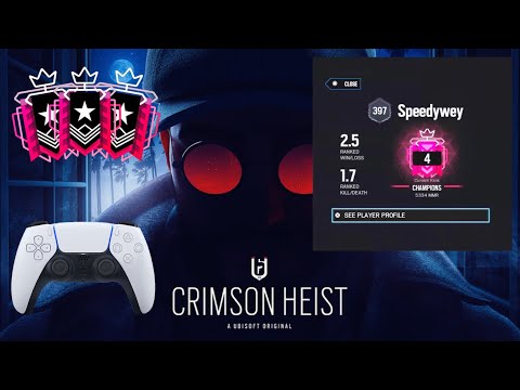 BEST PS5 CHAMPION In Operation Crimson Heist : Ranked Highlights - Rainbow Six Siege Ps5 Champion