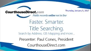 Webinar: Faster. Smarter. Title Searching.