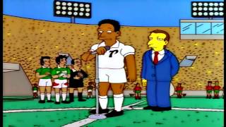 The Simpsons take on soccer