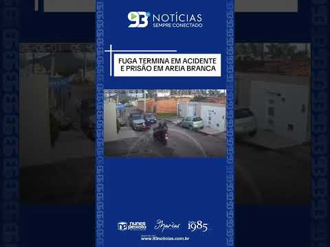 🚨🏍️ FUGA TERMINA EM ACIDENTE E PRISÃO EM AREIA BRANCA