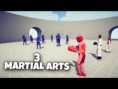3x MARTIAL ARTS vs EVERY UNIT - Totally Accurate Battle Simulator TABS